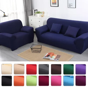 

1/2/3/4 Seater Stretch Sofa Chair Cover Couch Covers Slipcover Protector Solid Breathable Soft for Home Hotel Office Polyester