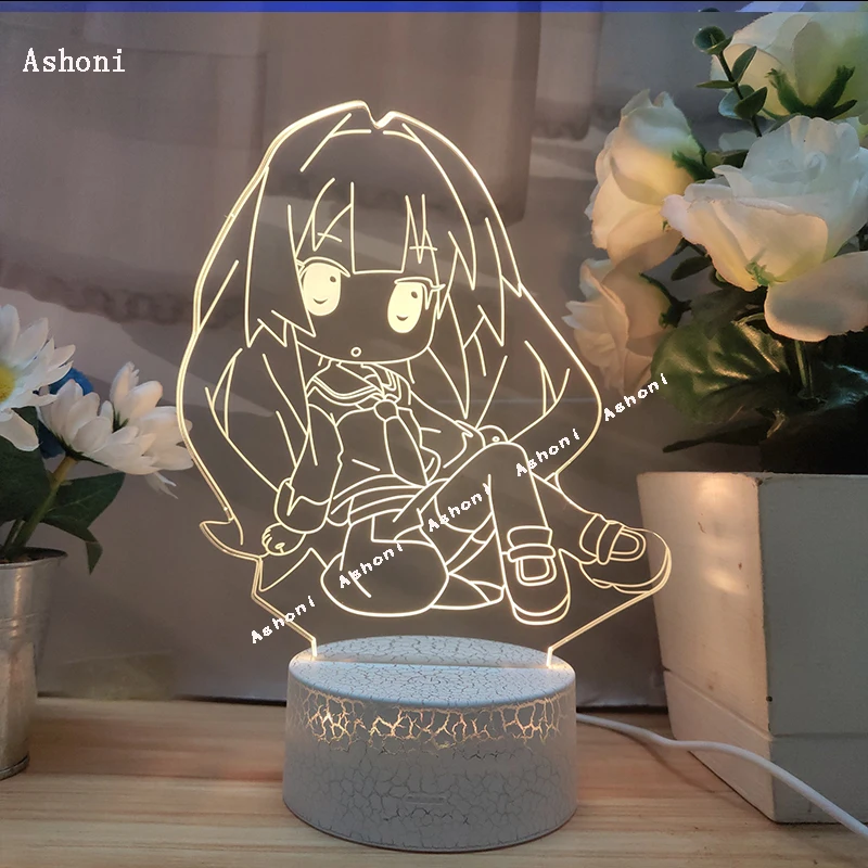 Япония AnimeHatsune Мику 3D лампа Прикроватные светильники ночной Светильник акриловый Панель USB 7 цветов изменить сенсорный цоколь детский подарок