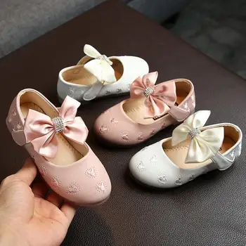 

Spring Summer New Children's Bow Princess Shoes Girls Sandals Fashion Kids Shoes Soft Bottom Mickey embroidery Girls Sandals