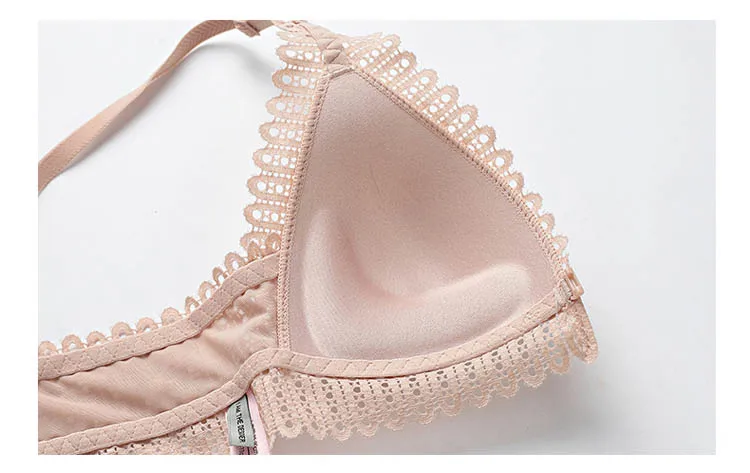 CINOON French Lace Front Closure Bra And Panties Set Women Sexy Lingerie Set Push Up Bralette Embroidery Underwear Brassiere (9)