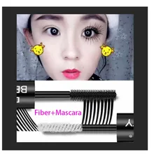 2 в 1, черная, белая тушь для ресниц, водостойкая, удлиняет ресницы Rimel, 4d, Подкручивающая тушь для ресниц, объем 4D, шелковое волокно, инструмент для туши