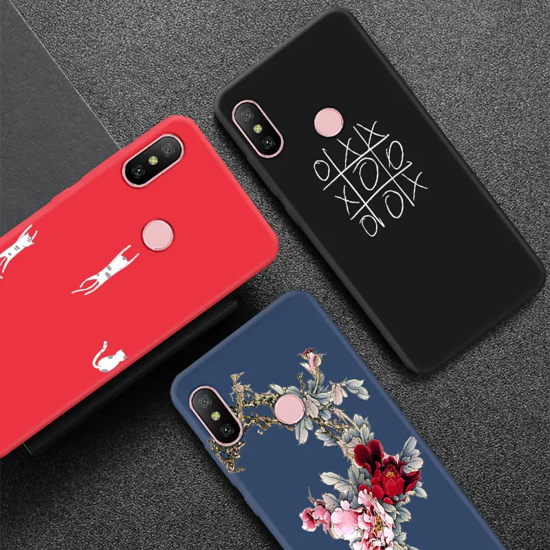 

Silicone Cases For Xiaomi Redmi 4A 4X 6A Mi A2 Lite Color Matte Protection Shell for Meizu 15 Lite Plus E3 MX6 Matte Back Cover