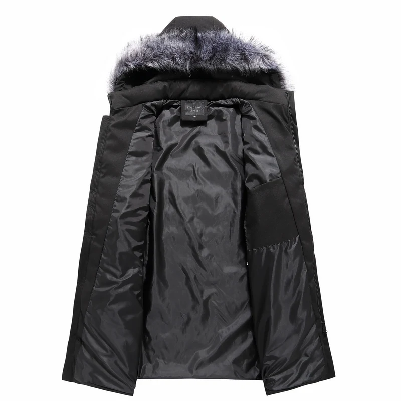 Мужская зимняя куртка со съемной шапкой большой размер 4x l 10xl|Парки| |
