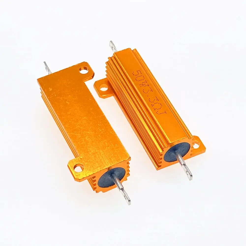 model: W5106VIIII-2245XB revestido Resistor Verde Aexit 2 piezas 50W 8 Ohm 5% Resistencia Aluminio 