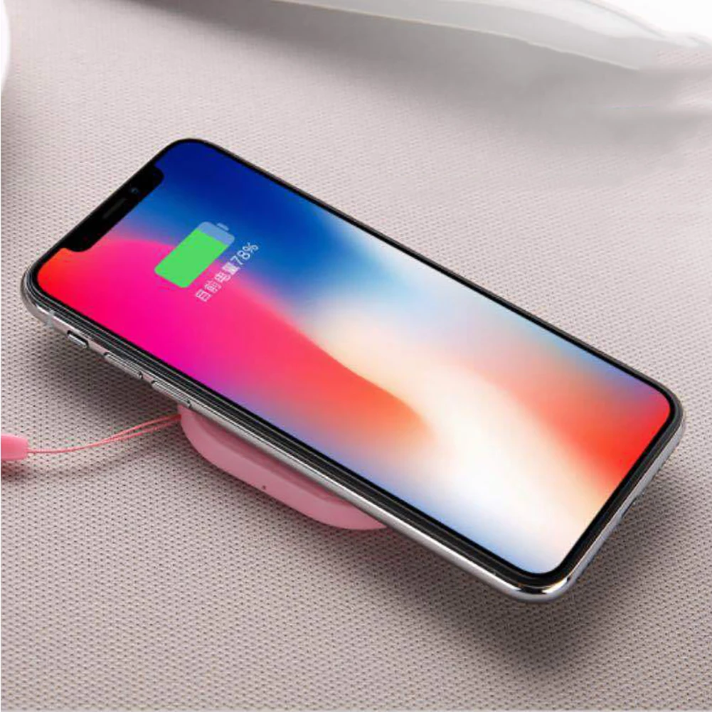 QI ультра-тонкое Беспроводное зарядное устройство для iPhone 11 X XS MAX XR 8 мини портативное квадратное зарядное устройство для samsung Note 10 9 S10 5G