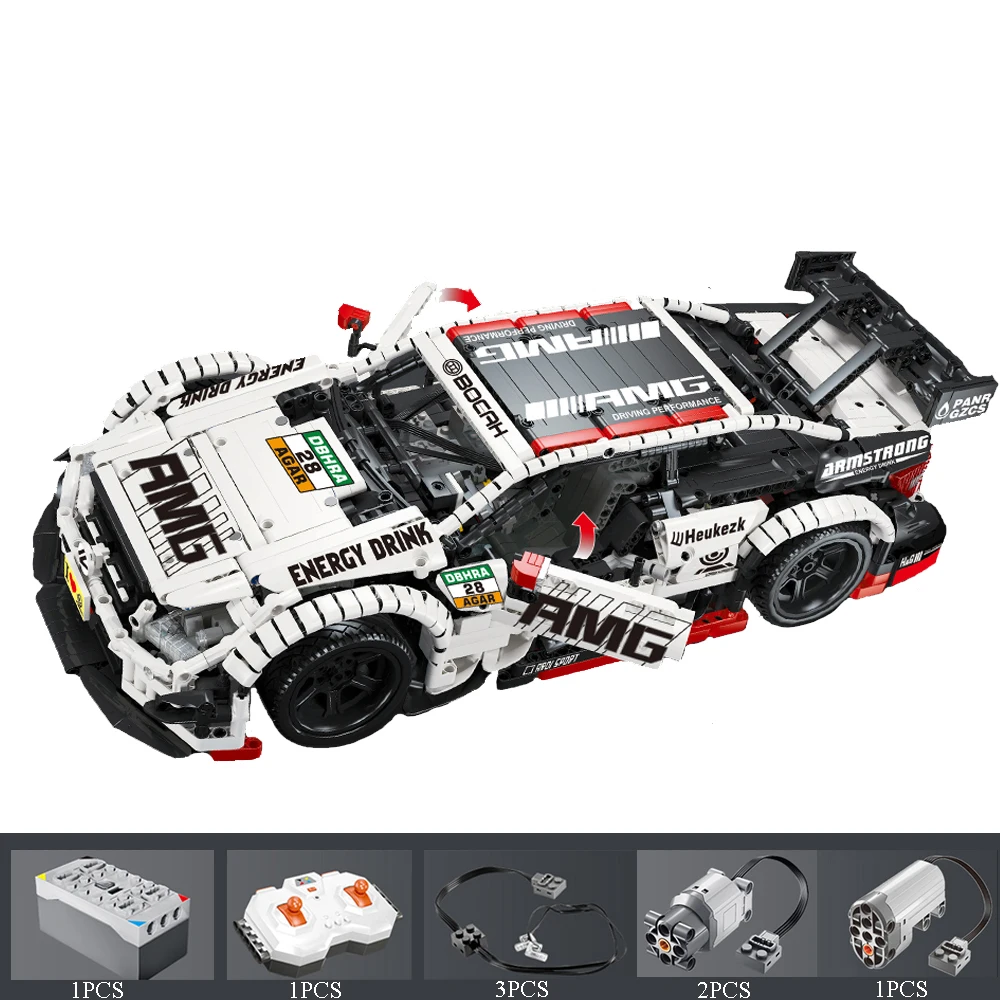 23009 Ford Mustang Hoonicorn RTR V2 гоночный автомобиль с функцией питания светодиодный светильник Technic 20102 MOC-22970 строительные блоки детские кирпичи - Цвет: 23012 With motor
