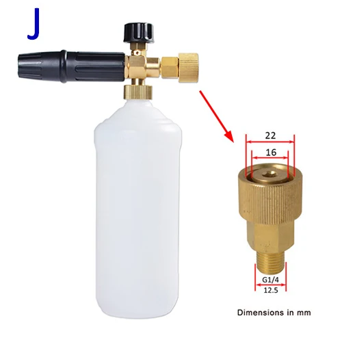 High Pressure Soap Foamer Snow Foam Lance Foam Cannon Foam Gun Nozzle Car Clean Foam Wash foam generator for Karcher Car Washer For HD EasyForce