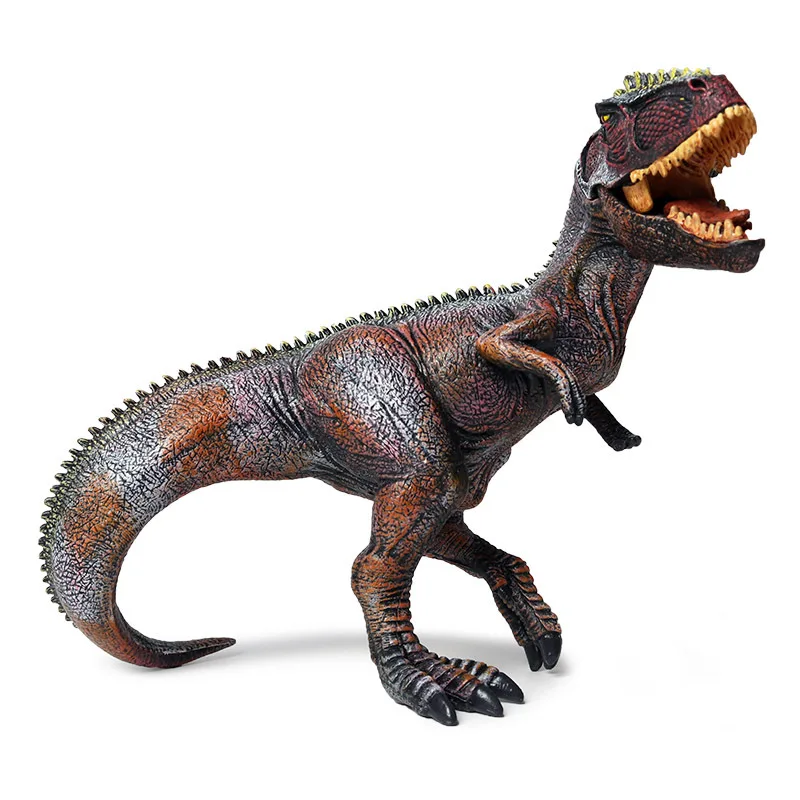 1pc dark brown colored Megalosaurus model top dinosaur gift for men fancy christmas toys for kids amazing room decor