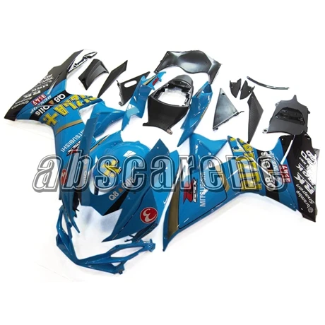 Полный обтекатели для Suzuki GSXR600 K11 2011 2012 2013 GSXR750, 11, 12, 13, 14, 15, 16 лет из АБС-пластика Пластик в байкерском стиле небесно-голубого цвета