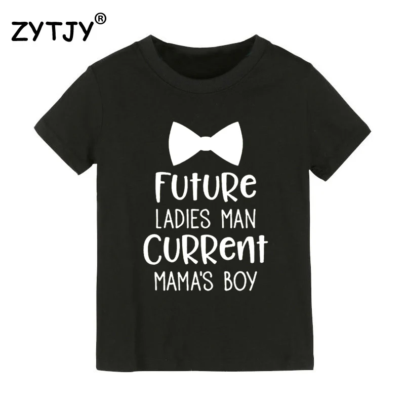 Детская футболка с надписью «Future Ladies Man Curate Mama's Boy» футболка для мальчиков, детская одежда для малышей Забавные футболки Tumblr, Прямая поставка, CZ-82