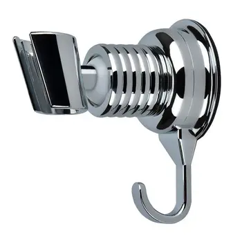 

Shower Head Holder Angle Adjustable Vacuum Suction Cup Handheld Shower Bracket Bathroom Wall Head Holder Mount with Towel Hook