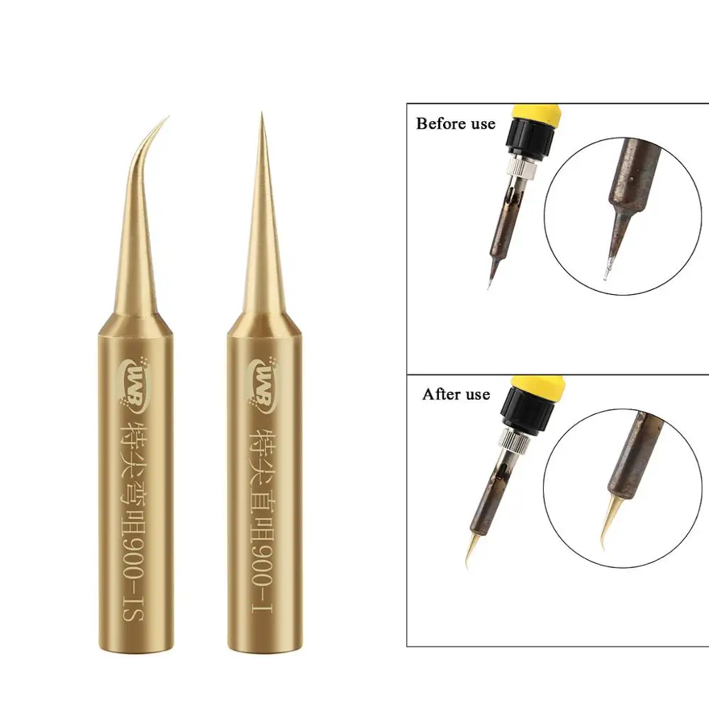 Чистая медь 900M T бессвинцовые ПАЯЛЬНЫЕ НАКОНЕЧНИКИ Замена для пайки 936 паяльной