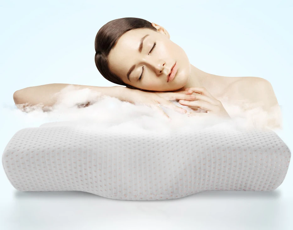 Memory Foam постельные принадлежности защитная подушка для шеи медленный отскок в форме бабочки Memory Foam подушка здоровье для шейки матки