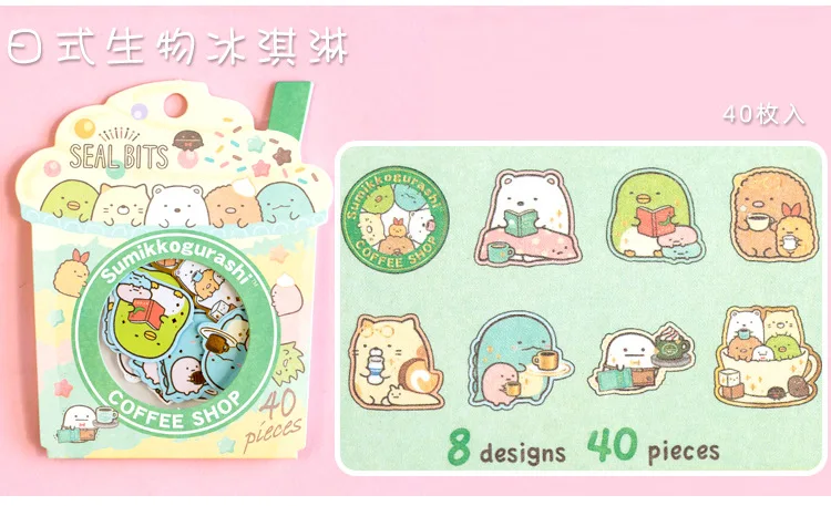 Rilakkuma и Kawaii Sumikko Gurashi Bullet Journal Декоративные Канцелярские наклейки Скрапбукинг DIY дневник альбом палка этикетка