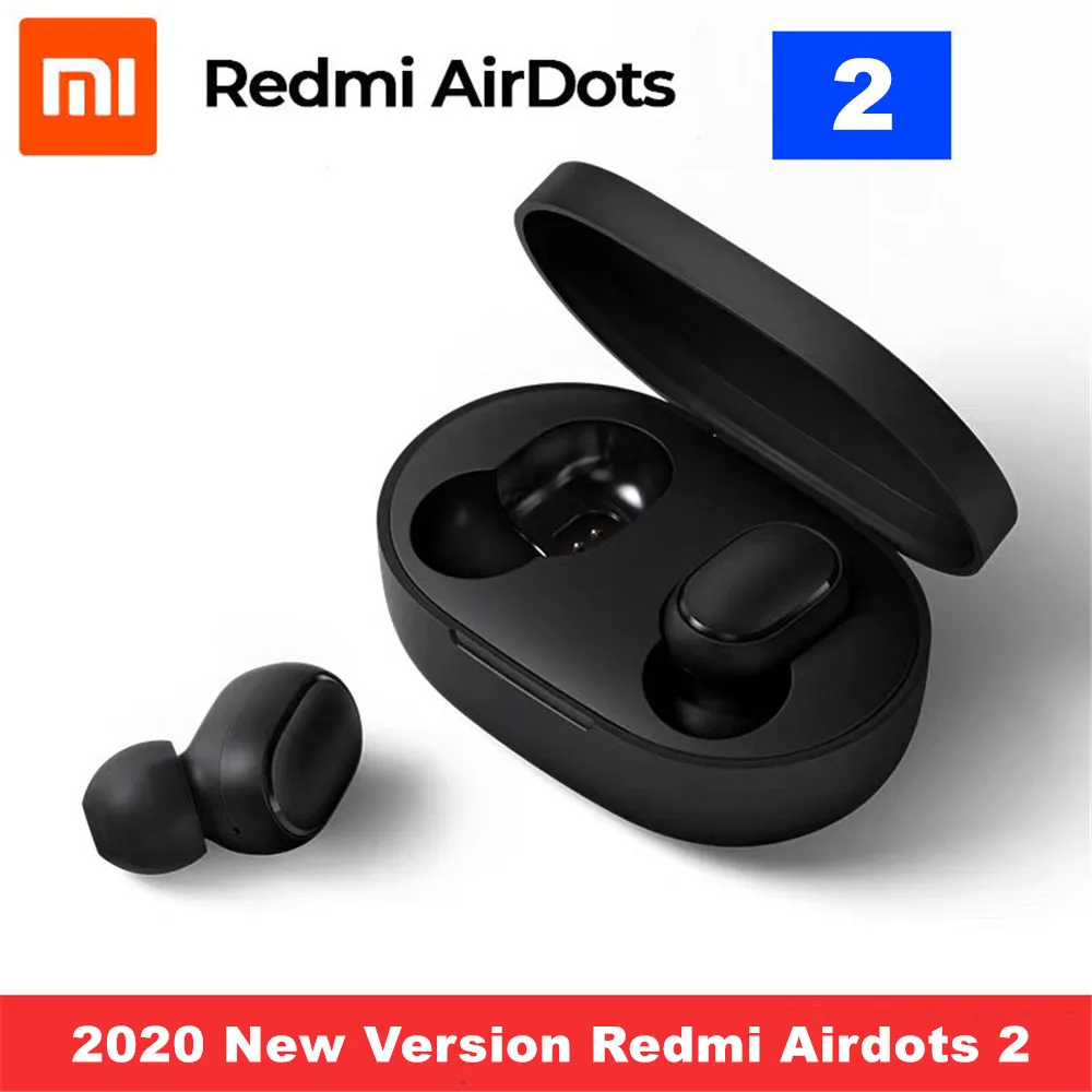 Новые беспроводные наушники Xiaomi Redmi AirDots 2 Bluetooth 5 0 Зарядные наушники-вкладыши