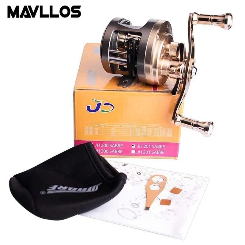 Mavllos 10BB высокое соотношение 7 0: 1/6 1 металлическая круглая Катушка Для заброса