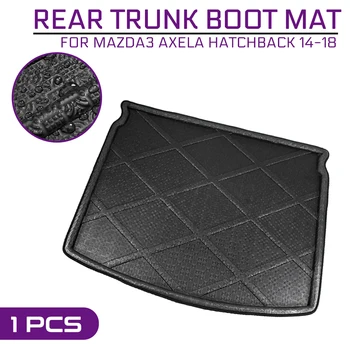 

Car Floor Mat Carpet For Mazda3 Axela Hatchback 2014 2015 2016 2017 2018 Rear Trunk Anti-mud Cover