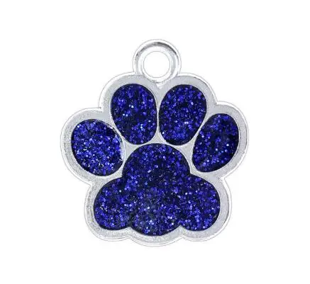 20pcs color 7 20 шт./лот 25x27 мм Bling Cat кулон в форме собачьей лапы талисманы подходят для магнитного плавающего медальона - Окраска металла: 20pcs color 7