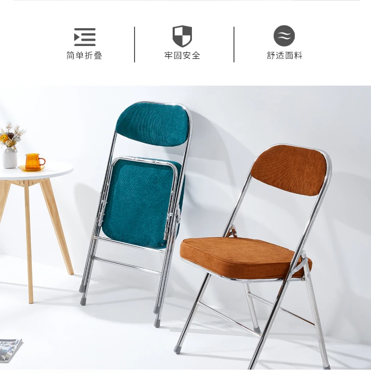 Description Picture 5 of itemLiving Room Folding Chairs Modern Waiting Design Office Velvet Chair Bedroom Restaurant Salon Hotel Fauteuils Home Furniture