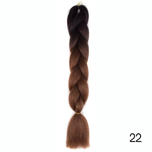 YXHAIR 100g 48 Inch Synthetic Jumbo Box Braids Expression Crochet Hair Extension for Women Pre Stretched Yaki Ombre B29