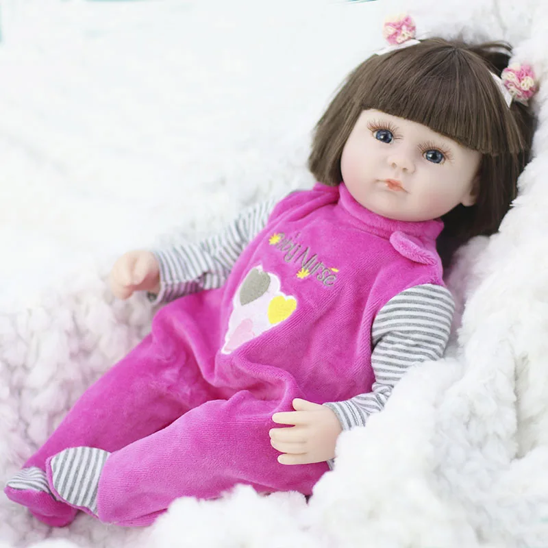 17 дюймов 43 см Высокое качество reborn baby doll игрушка мягкий силиконовый восхитительный реалистичный ребенок день рождения и Рождественский подарок - Цвет: No.6