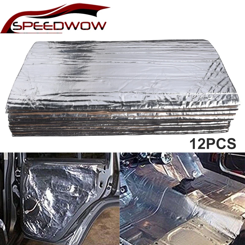 Car Hood Door Firewall Heat Shield Insulation Sound Deadener Waterproof Mat Pad 