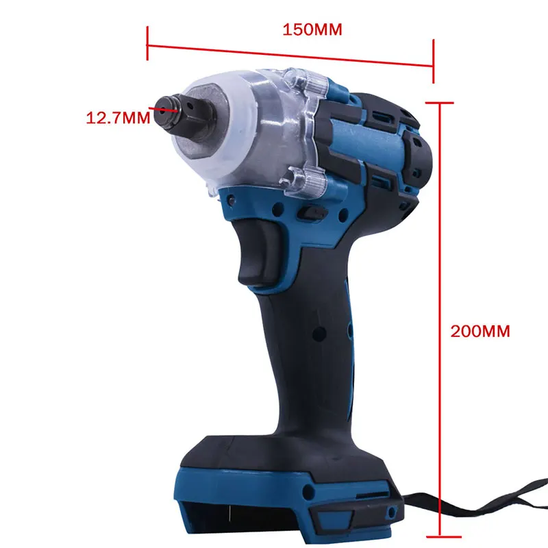 Billig Bürstenlosen Elektrische Wrench Auswirkungen Steckschlüssel 18V 520Nm Für Makita Batterie Hand Bohrer Installation 1 2 Steckschlüssel Power Tool