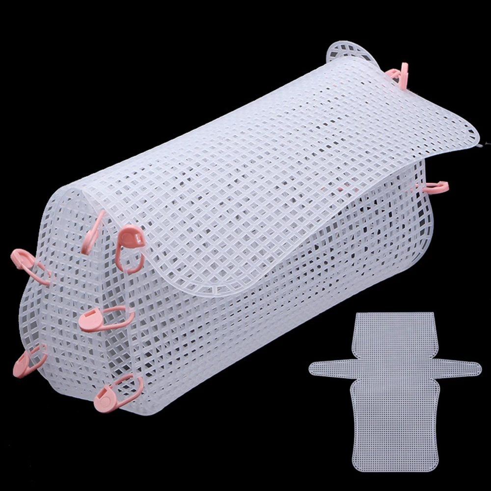 3 Size Auxiliary Knitting & Weaving Plastic Mesh Sheet Chenille Gold Velvet DIY Bag Accessories Easy Knit Helper