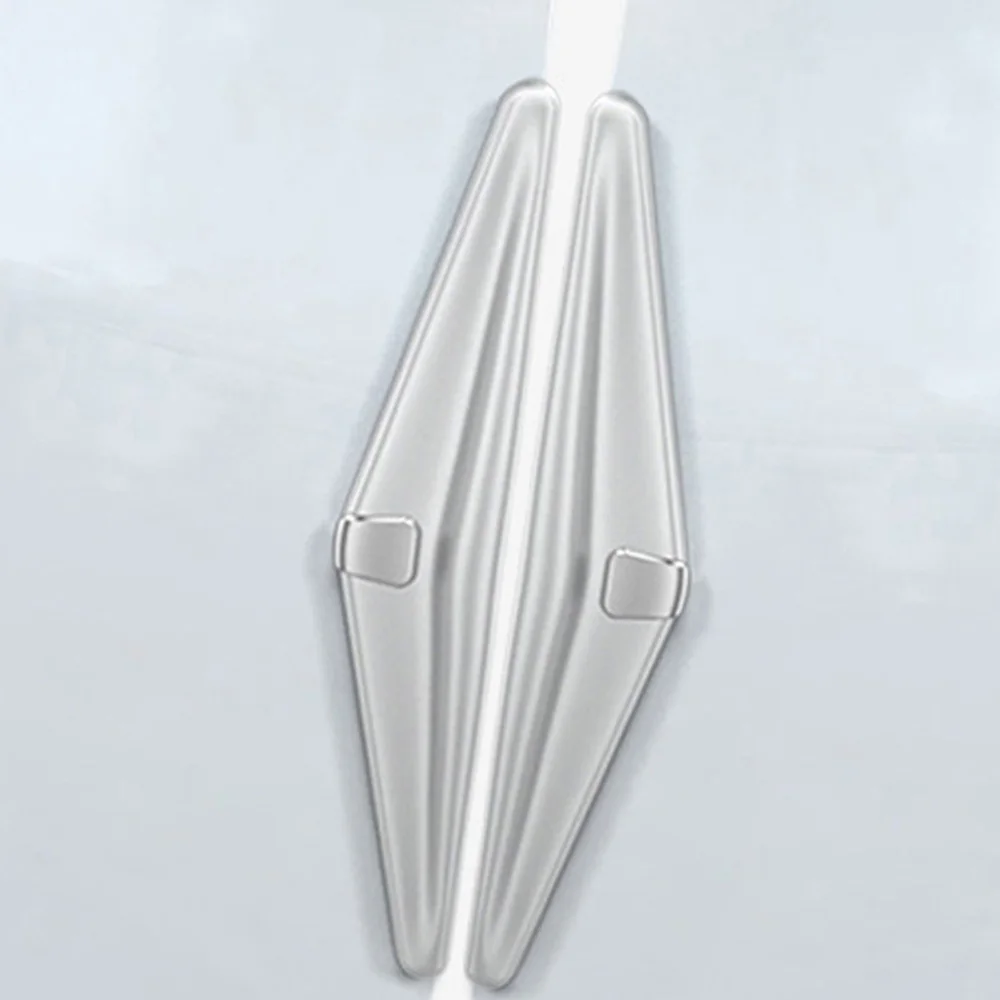 

4Pcs Silver Car Door Edge Scratch Anti-collision Protector Guard Strip Universal
