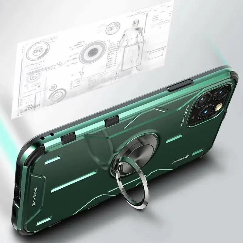 BOBYT для iPhone 11 Pro Max XS XR Magic Shield Алюминиевый Чехол CNC металлический жесткий чехол с функцией подставки