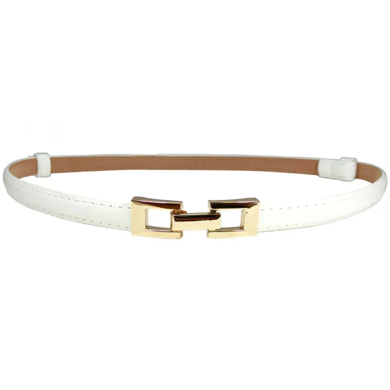 26 Colors New Design Belts Adjustable Students Leather Flower Dress Cummerbunds PU 1PC - Цвет: 3