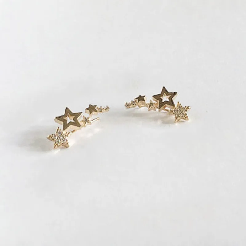 Huitan-Hot-Selling-Simple-Stylish-Star-Women-Drop-Earrings-Shiny-White-Zircon-Exquisite-Versatile-Female-Earring
