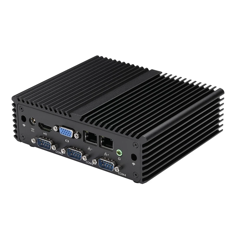 Мини-ПК Windows 10 8G 128G 4K HTPC Настольный компьютер для Intel J1900 четырехъядерный безвентиляторный HDMI VGA Dual Lan
