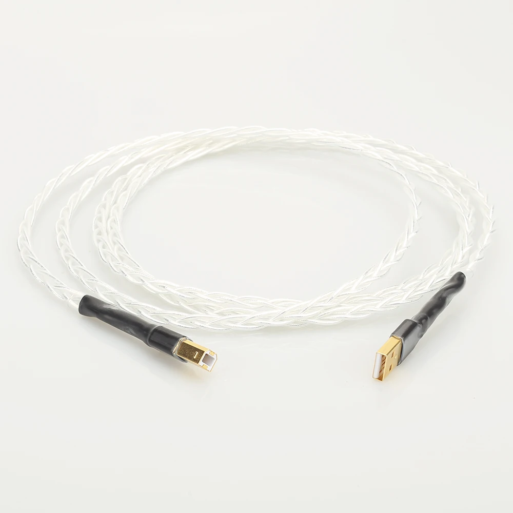 

1 piece Hi-End interconnect USB cable with A to B plated gold connection USB audio cable