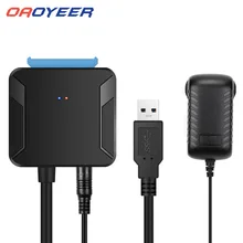 Oaoyeer-Convertidor de Cables USB 0,4 SATA macho a HDD/SSD de 3,0/2,5 pulgadas, adaptador de cable de conversión con cable, envío directo, 3,5 m