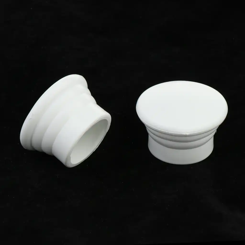 White Set of 2 Drapery Curtain Rod Ends Caps Finials for Home Curtains 1 inch Dia