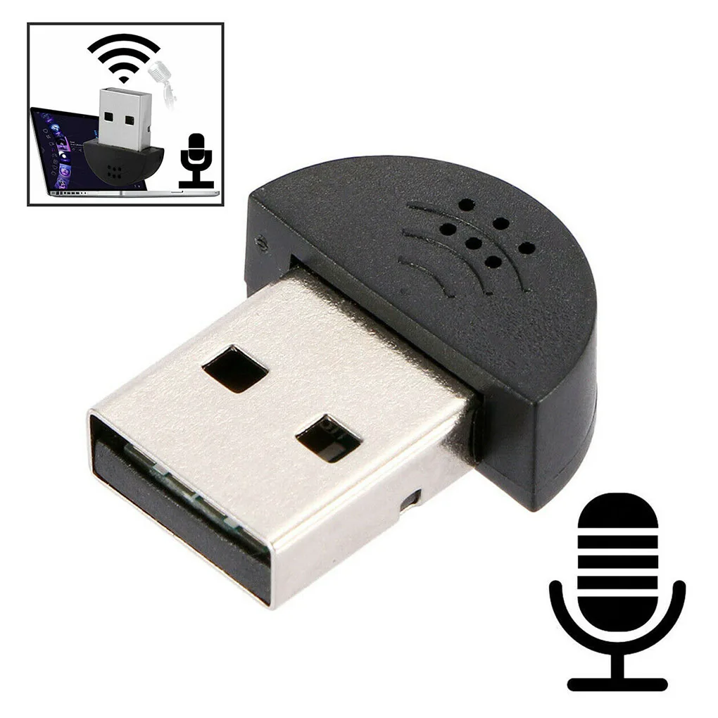 Портативный мини-USB 2.0 ФЛЭШ-микрофон для ноутбука/ПК | Электроника