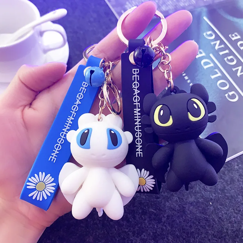 

New Doll Little Dinosaur Key Chains Car Key Pendant Cartoon Little Flying Dragon Key Chain Ring Creative Small Gift Bag Jewelry
