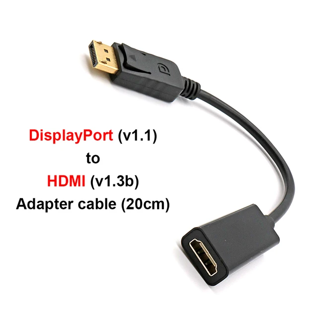 Display Port vers HDMI Femelle Câble adaptateur 1080P AUDIO ET VIDEO