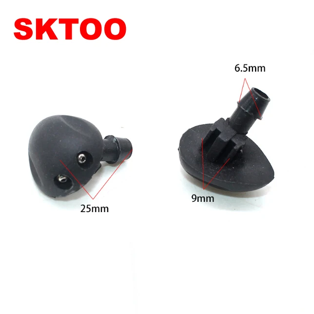

SKTOO 2Pcs/Set Wiper Water Spray Nozzle Car Glass Nozzle Scrubber Nozzle For Citroen C2 For Peugeot 206 207 Car Parts