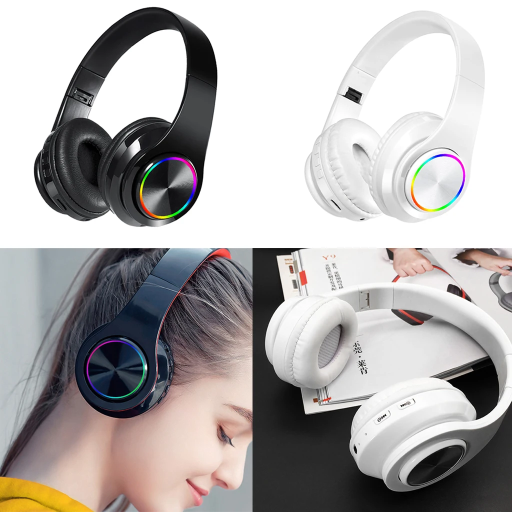 Беспроводная Bluetooth гарнитура с микрофоном для игр и прослушивания