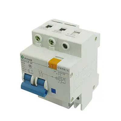 

DZ47LE-32 230VAC 10A 2P 6000A Breaking Capacity Earth Leakage Circuit Breaker