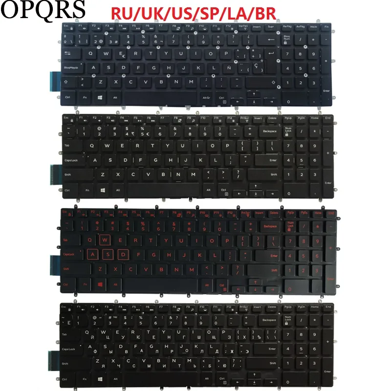 Для Dell Inspiron 17 5765 5767 5770 5775 7790 7590 Русский RU/UK/US/Испанский