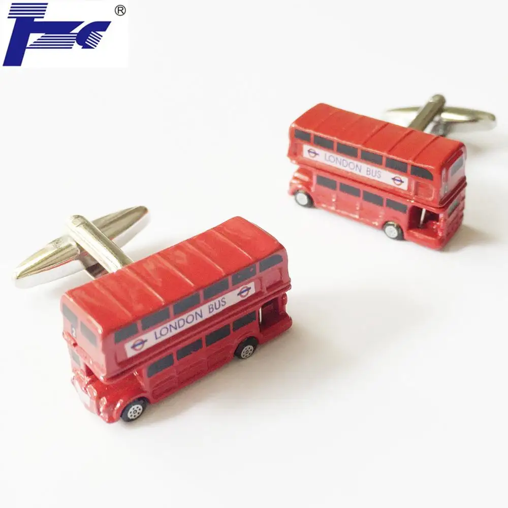 TZG Red London запонки с автобусом запонки 2 пары