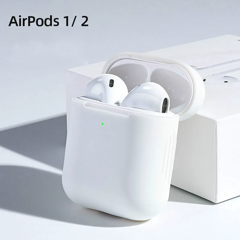 Силиконовый чехол, защитный чехол для Apple Airpods Pro TWS, Bluetooth наушники, мягкий силиконовый чехол для Airpods, защитный чехол s - Цвет: airpod 1 2