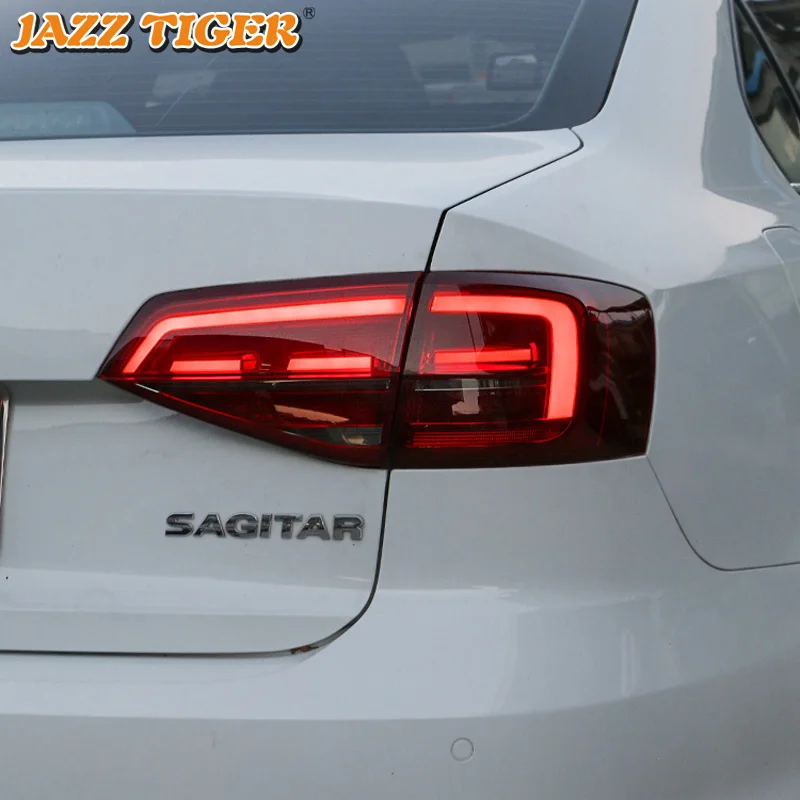 Автомобильный светодиодный задний светильник, задний светильник для Volkswagen Jetta-, задний противотуманный фонарь+ тормозной светильник+ Реверс+ Динамический сигнал поворота