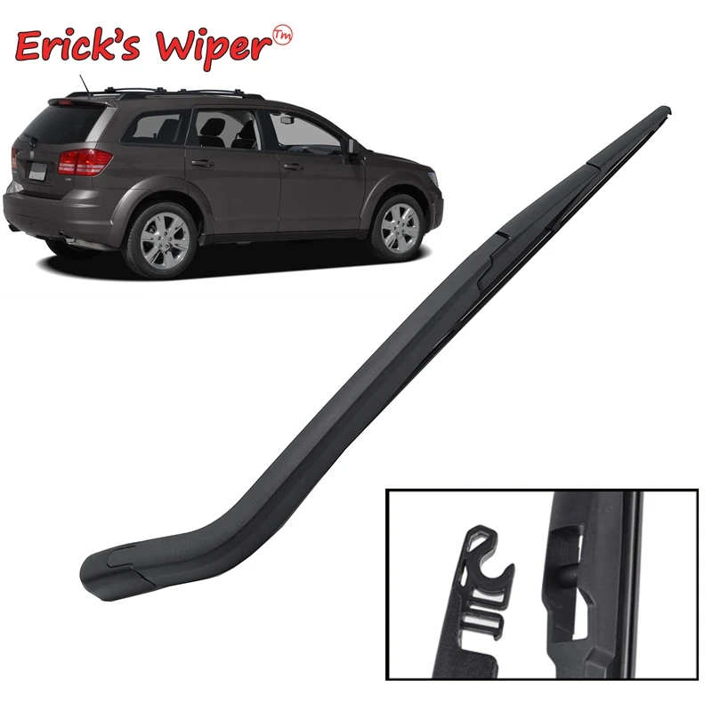 Erick's Wiper 12" Rear Wiper Blade & Arm Set Kit For Dodge Journey 2008 2020 2019 2018 2017 2017 Dodge Journey Rear Wiper Blade Size