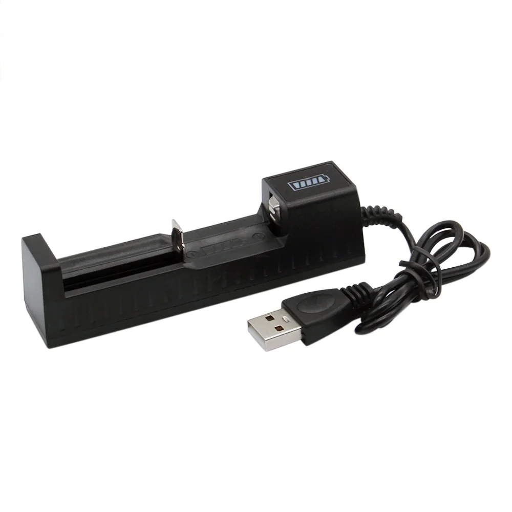 Battery Charger Universal 1/2 Slot Battery 3.7V 18650 26650 14500 17670 USB Charger Smart Chargering For Rechargeable Li-ion NiMH Batteries