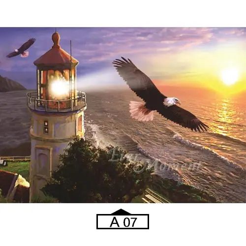 Алмазная картина Ever Moment Маяк стервятник море 5D DIY Полная квадратная дрель картина Стразы Алмазная вышивка ASF1991 - Цвет: A07