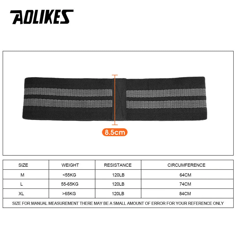 AOLIKES Fitness Elastic Booty Band For Sports Home Hip Circle Loop